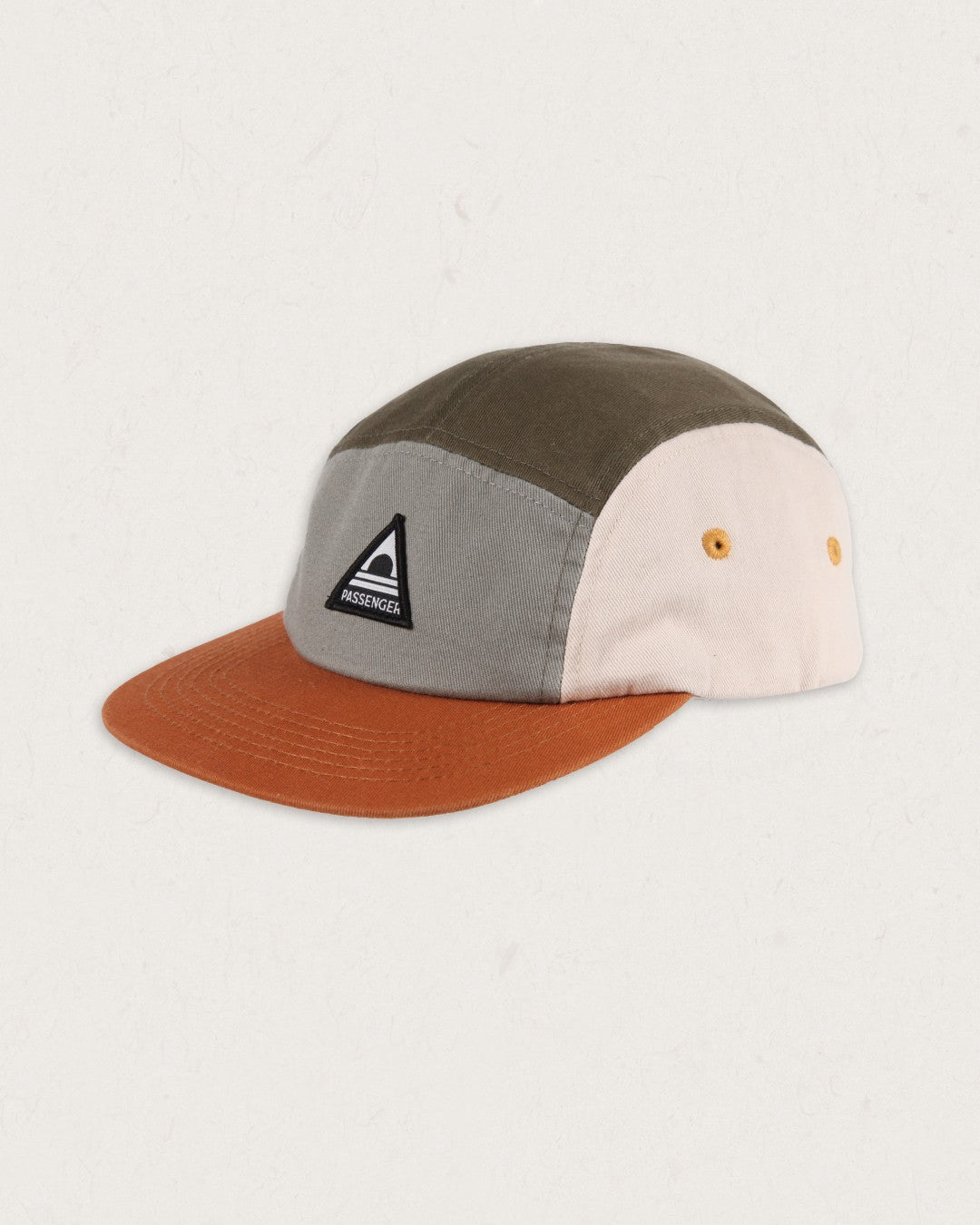 Fixie Recycled Cotton 5 Panel Cap - Apple Green Multi