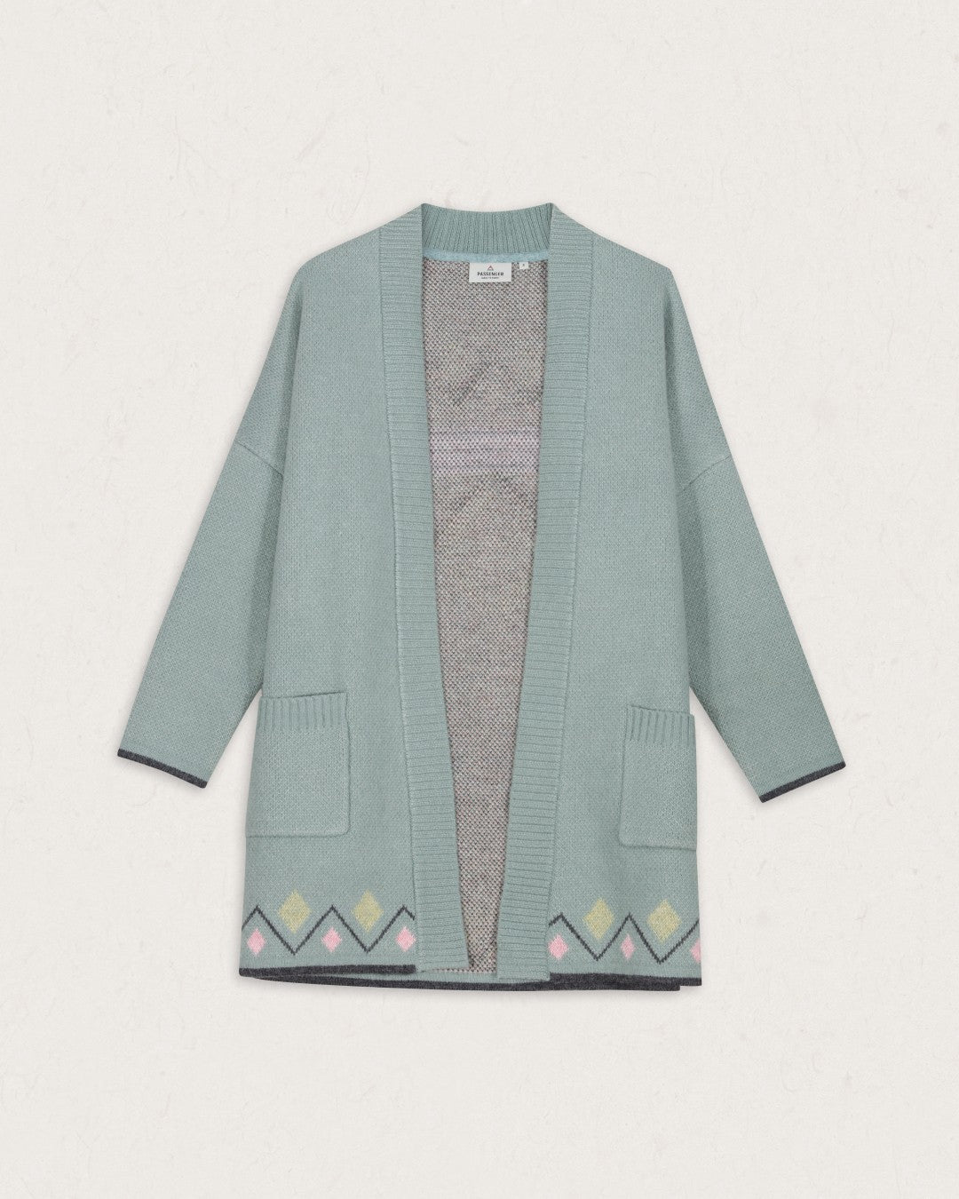 Leif Recycled Yarn Cardigan - Pistachio