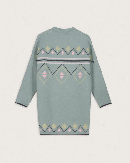 Leif Recycled Yarn Cardigan - Pistachio